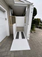 Residential VPL installed in front of garage door.